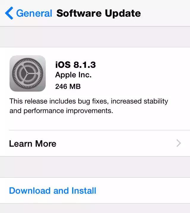 IOS 8.1.3 now available for iPhone 4S users