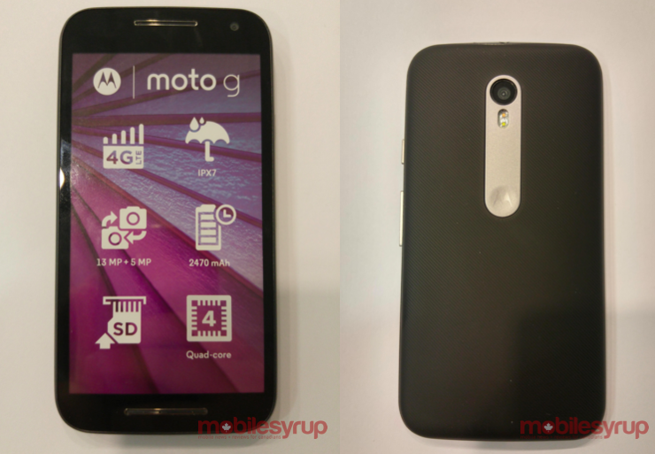Motorola G3 is coming: Water Resistant, 2GB RAM, Snapdragon 410 SoC