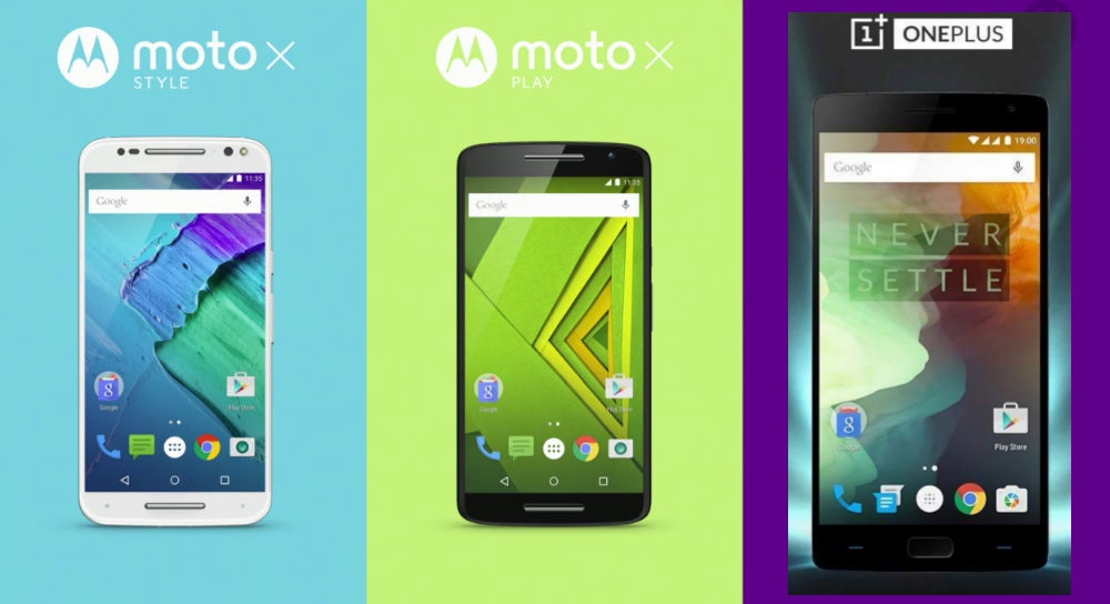 Fight: OnePlus Two vs Moto X Play vs Moto X Style