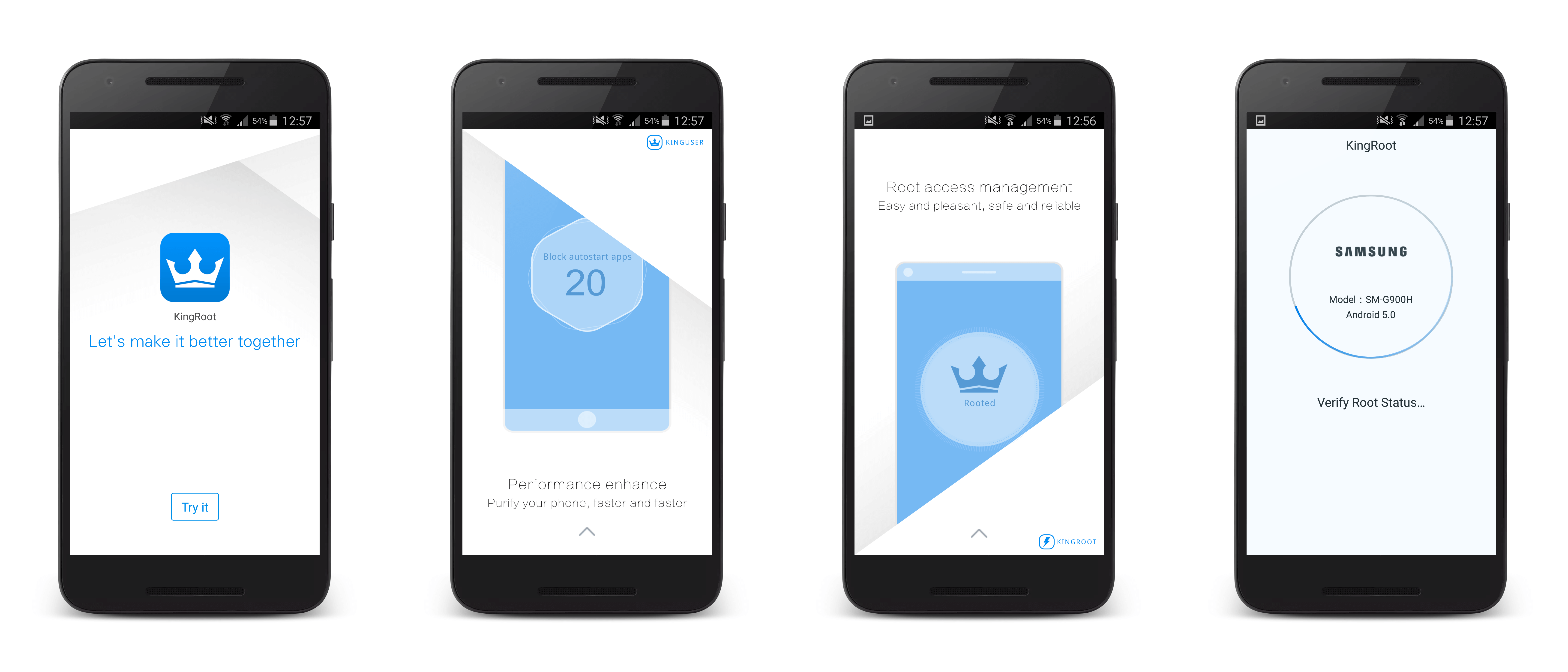 KingRoot Androtrends App Mockup Root your android one click