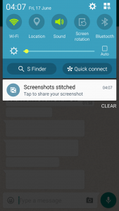 Scrolling screenshot androtrends